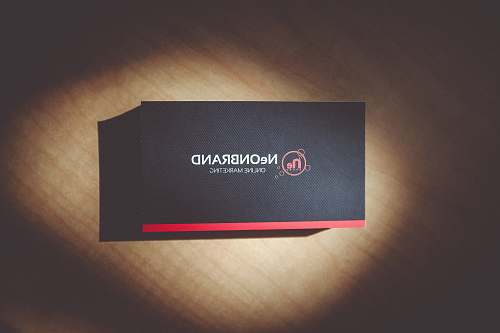 business card black box paper